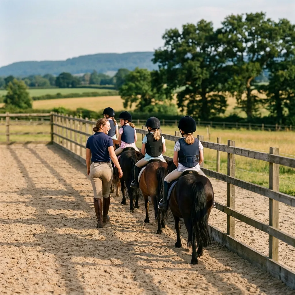 Cours de poney à La Chapelle-en-Vercors, Drôme