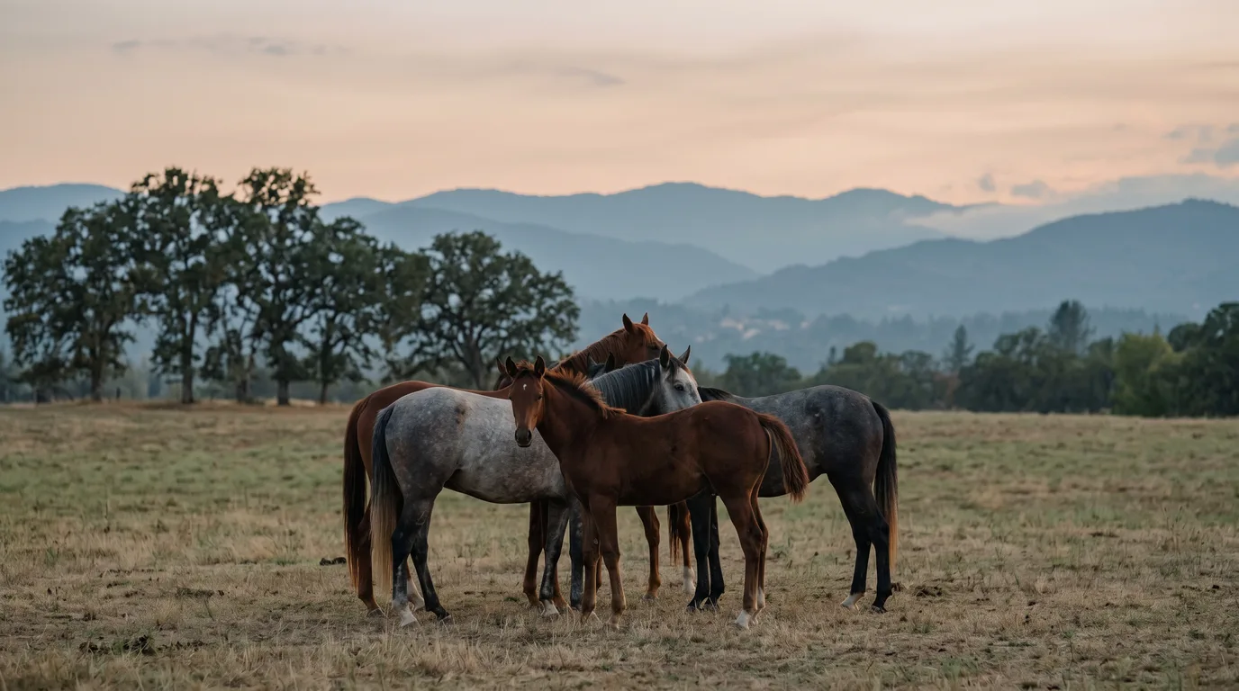 Chevaux en liberté, Le Vercors à Cheval, Drôme